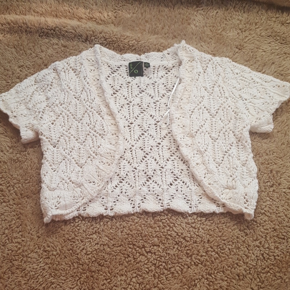 Crochet open front cover